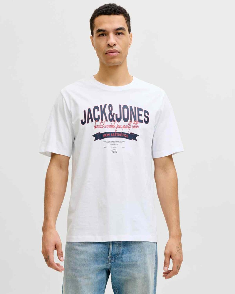 Organic T-shirt Herr Bright White | Smilebutiken - Jack & Jones