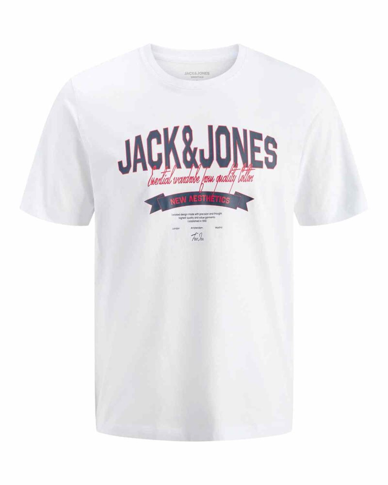 Organic T-shirt Men Bright White | Smilebutiken - Jack & Jones