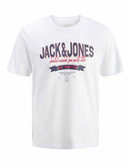 Organic T-shirt Men Bright White | Smilebutiken - Jack & Jones