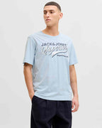 Organic T-shirt Men Celestial Blue | Smilebutiken - Jack & Jones