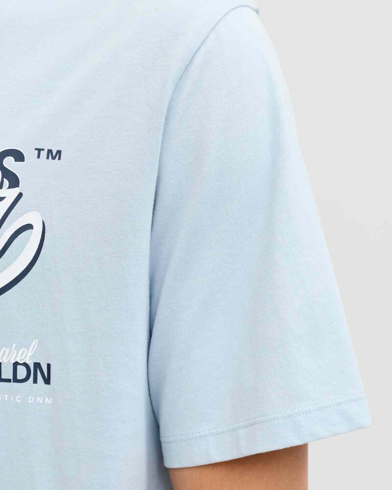 Organic T-shirt Men Celestial Blue | Smilebutiken - Jack & Jones