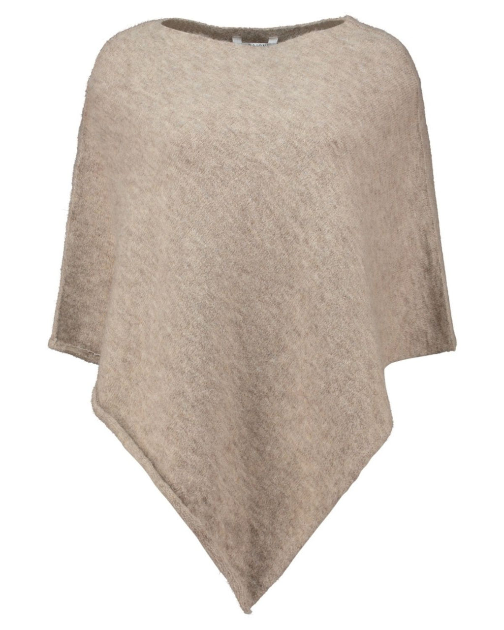 Paisley Ullponcho Dam Beige Taupe Mel | Smilebutiken - Zabaione