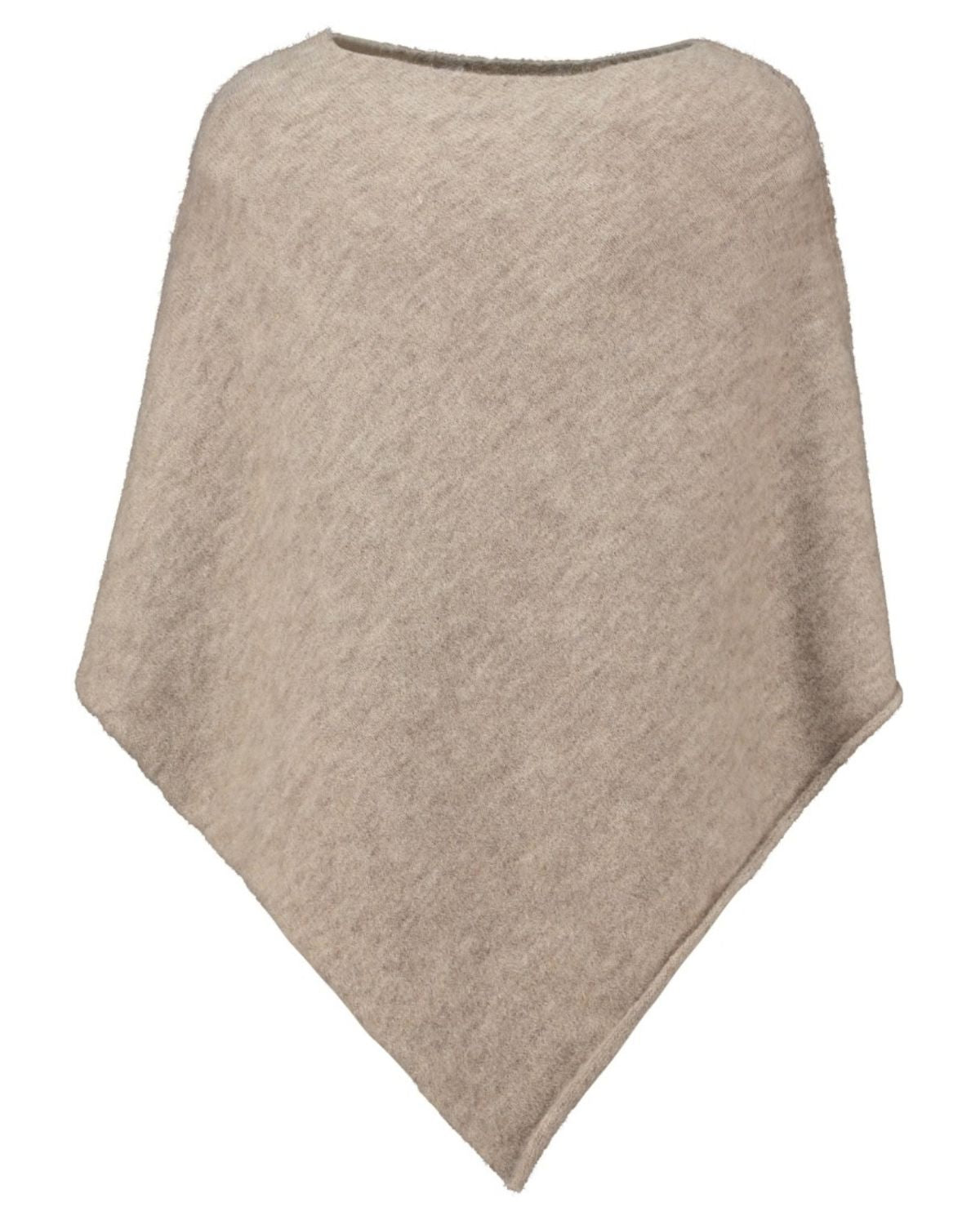 Paisley Ullponcho Dam Beige Taupe Mel | Smilebutiken - Zabaione