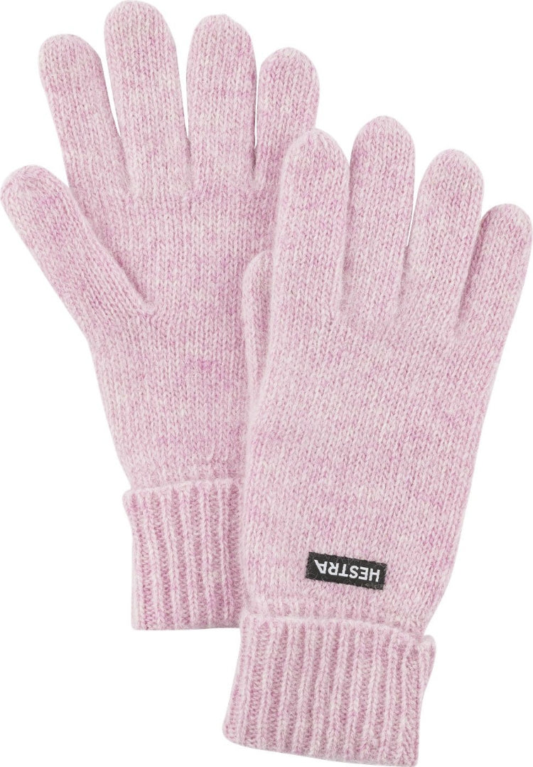 Pancho Liner Wool Finger Gloves Pink - Hestra