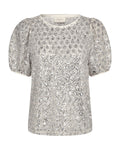 Patsy Glittertopp Dam Beige Moonbeam W Silver | Smilebutiken - Freequent