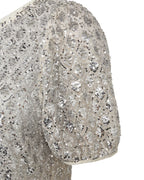 Patsy Glittertopp Dam Beige Moonbeam W Silver | Smilebutiken - Freequent