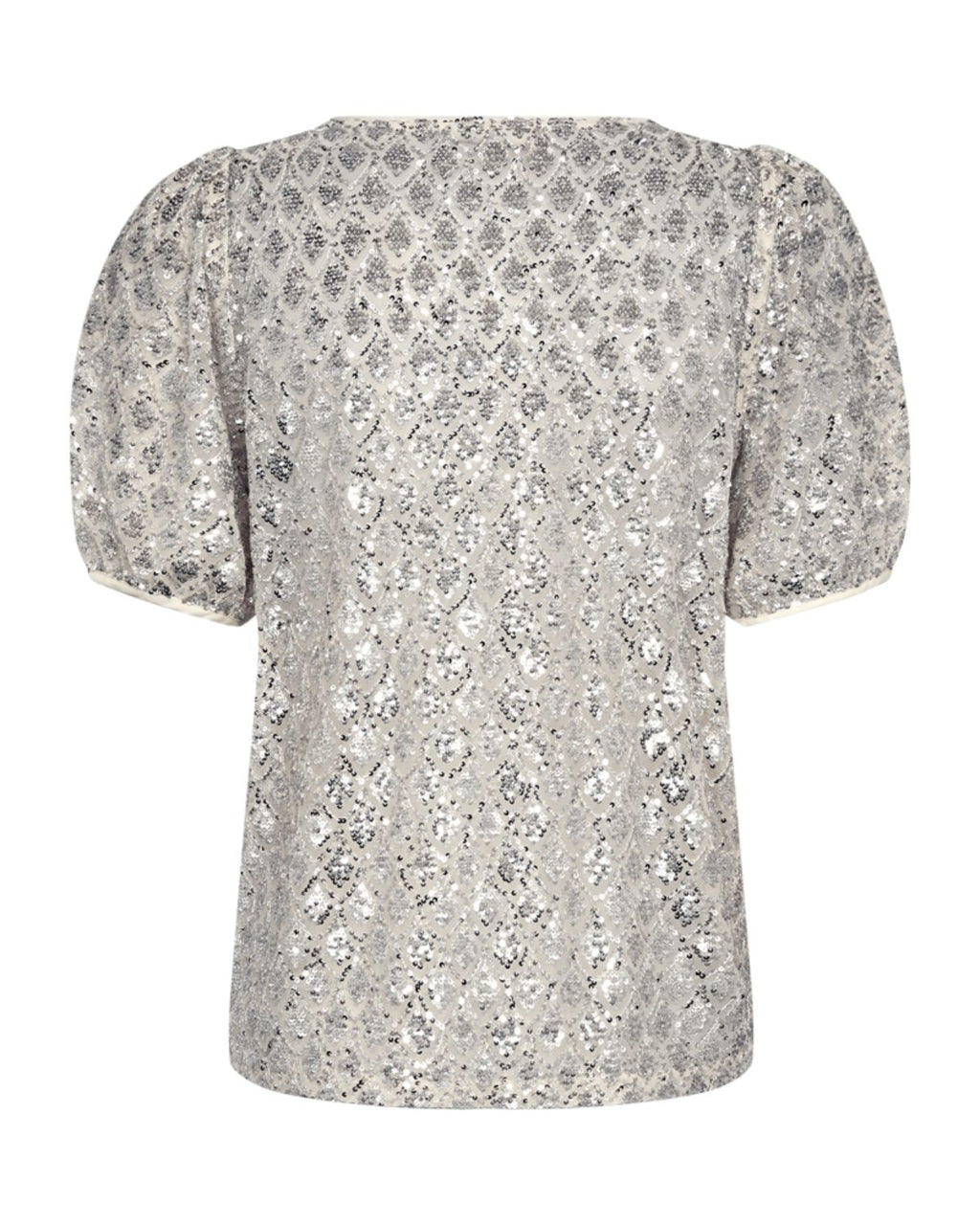 Patsy Glittertopp Dam Beige Moonbeam W Silver | Smilebutiken - Freequent