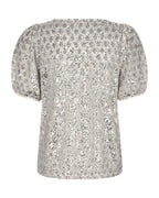 Patsy Glittertopp Dam Beige Moonbeam W Silver | Smilebutiken - Freequent