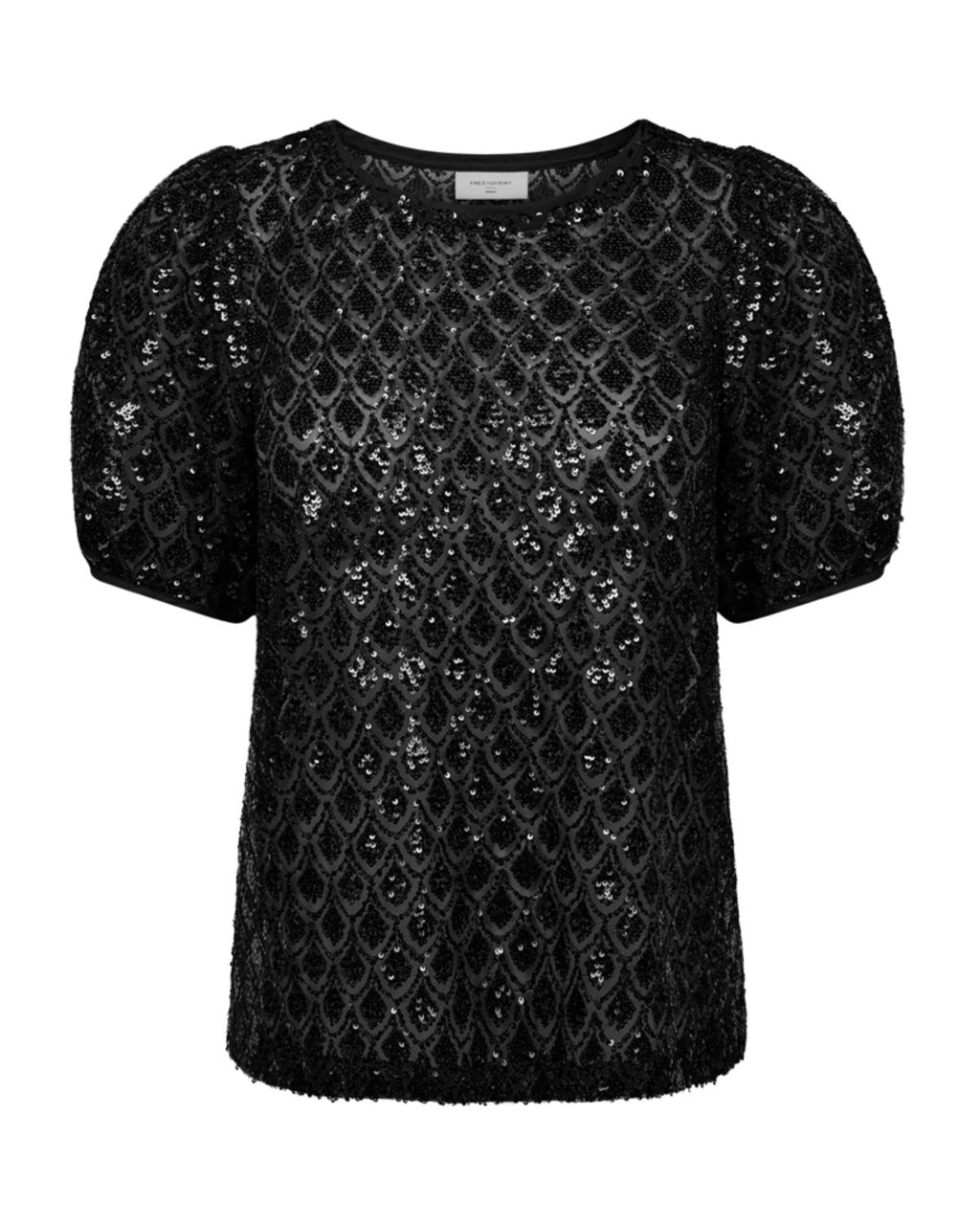 Patsy Glittertopp Dam Svart Black W Silver | Smilebutiken - Freequent