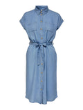 Pema Hannover Skjortklänning Dam Medium Blue Denim | Smilebutiken - ONLY