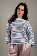 Phoebe Stickad Tröja Dam Blå | Smilebutiken - Camicia