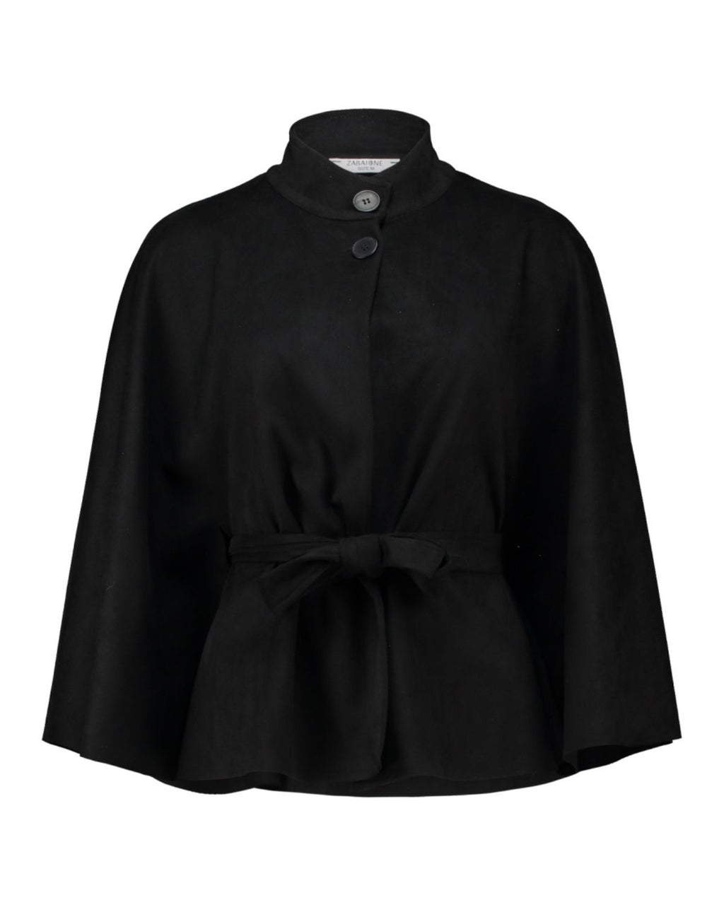 Pippa Poncho Dam Svart Black | Smilebutiken - Zabaione