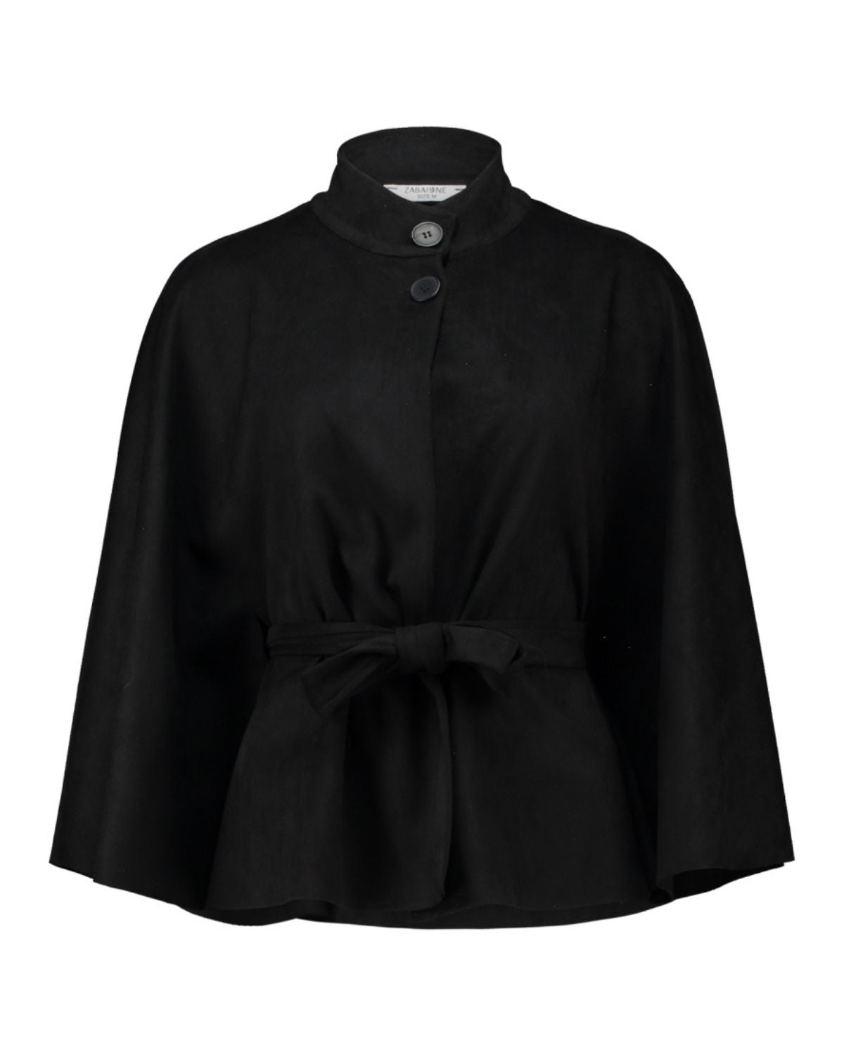 Pippa Poncho Dam Svart Black | Smilebutiken - Zabaione