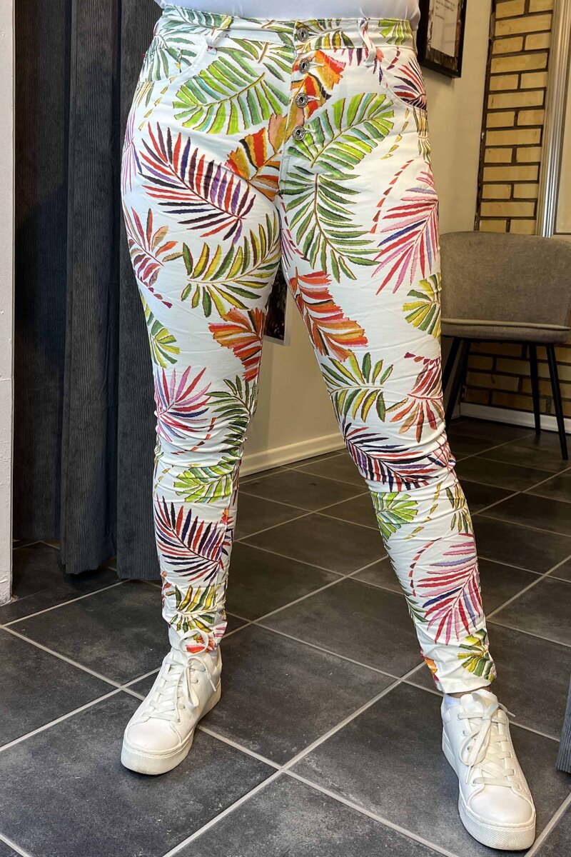 Place Du Jour Ankle Pants Women Flower Caramelle Fashion