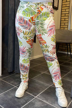Place Du Jour Ankle Pants Women Flower Caramelle Fashion