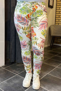 Place Du Jour Ankle Pants Women Flower Caramelle Fashion