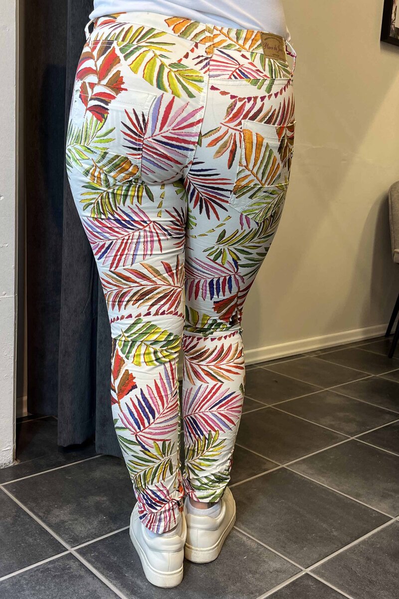 Place Du Jour Ankle Pants Women Flower Caramelle Fashion