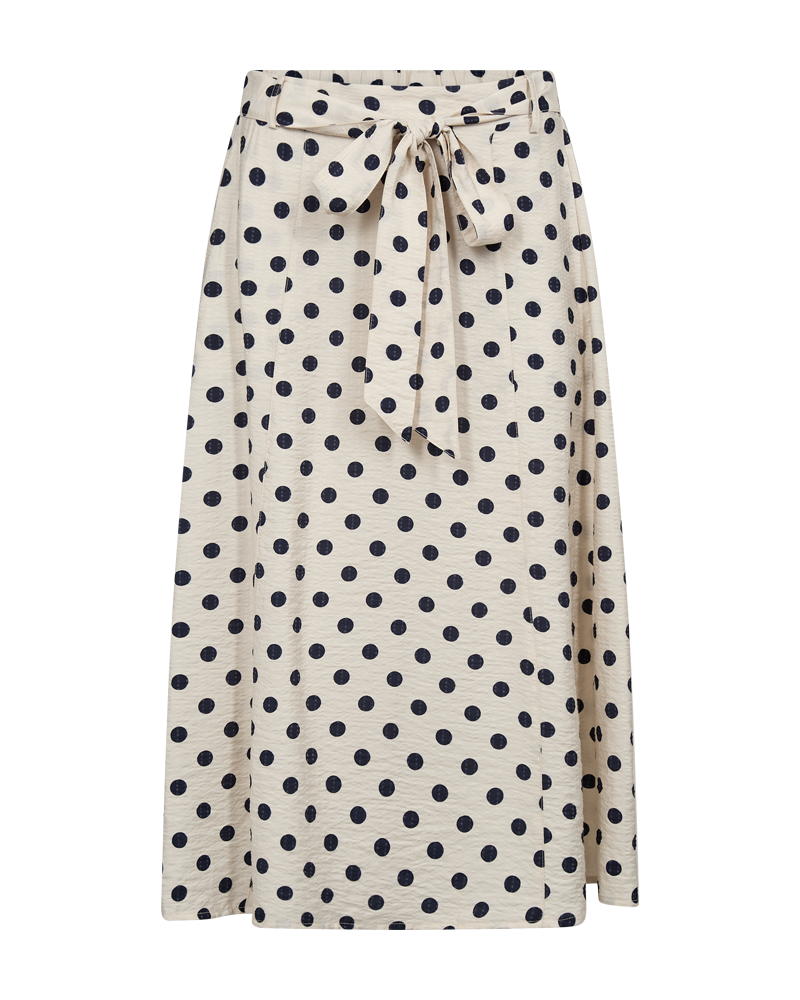 Prickig midikjol med knyt moonbeam w navy blazer - Alma från | Smilebutiken - Freequent