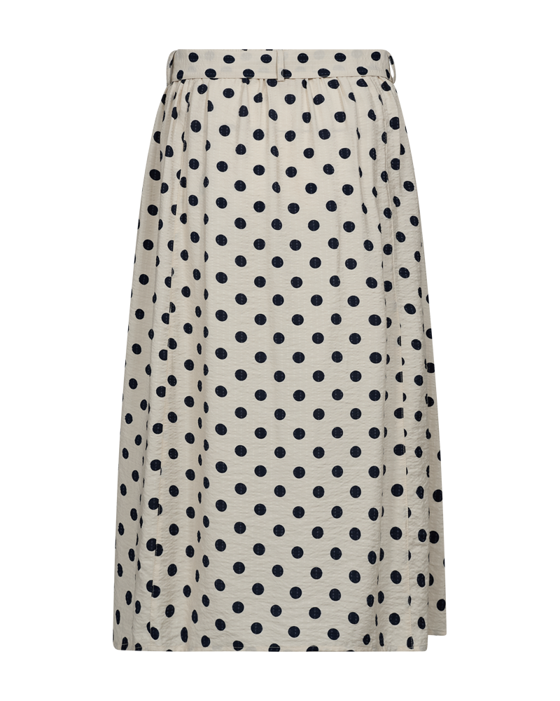 Prickig midikjol med knyt moonbeam w navy blazer - Alma från | Smilebutiken - Freequent
