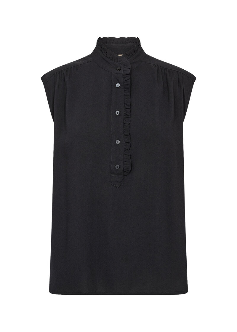Radia 232 Short-sleeved Top Women Black | Smilebutiken - Soyaconcept