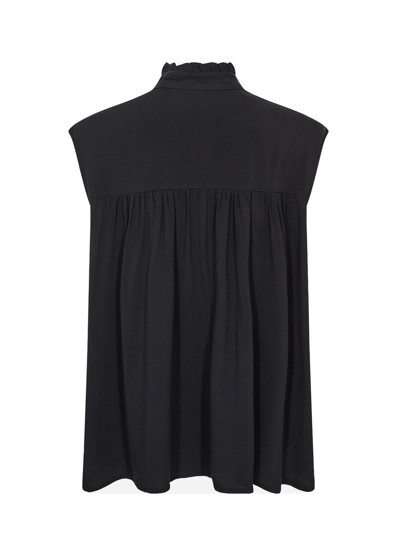 Radia 232 Short-sleeved Top Women Black | Smilebutiken - Soyaconcept