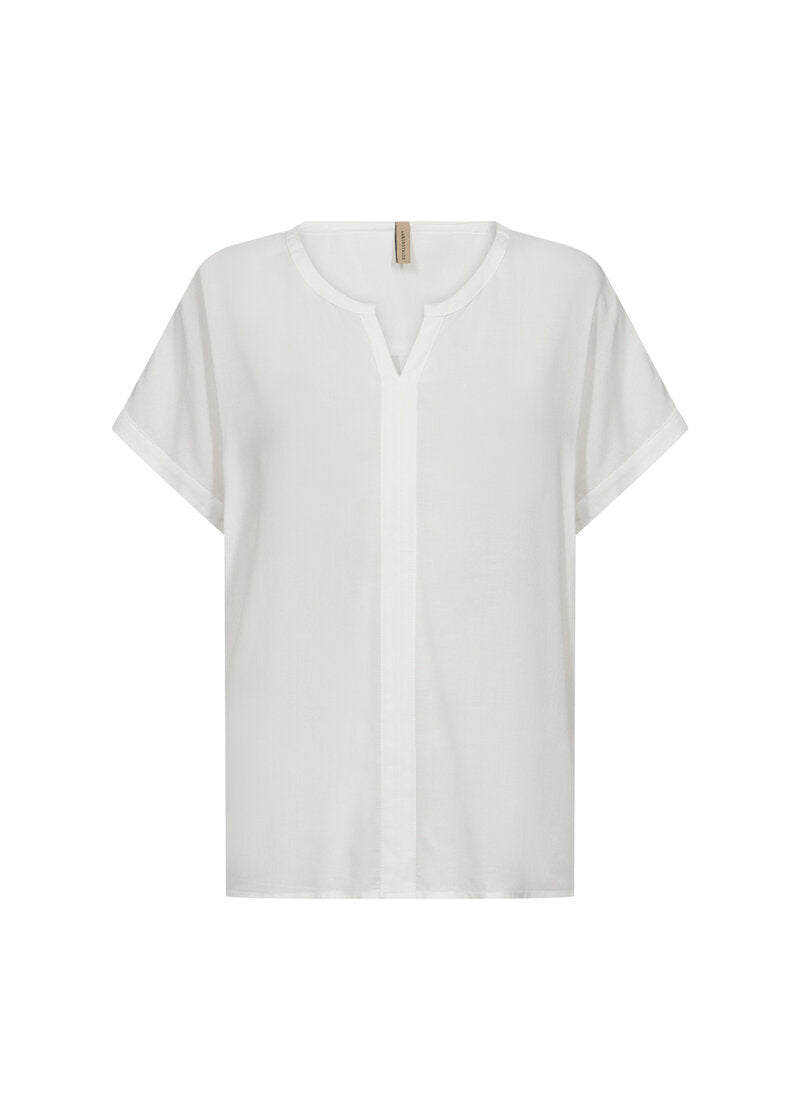 Radia 9 V-ringad Blus Dam Offwhite | Smilebutiken - Soyaconcept