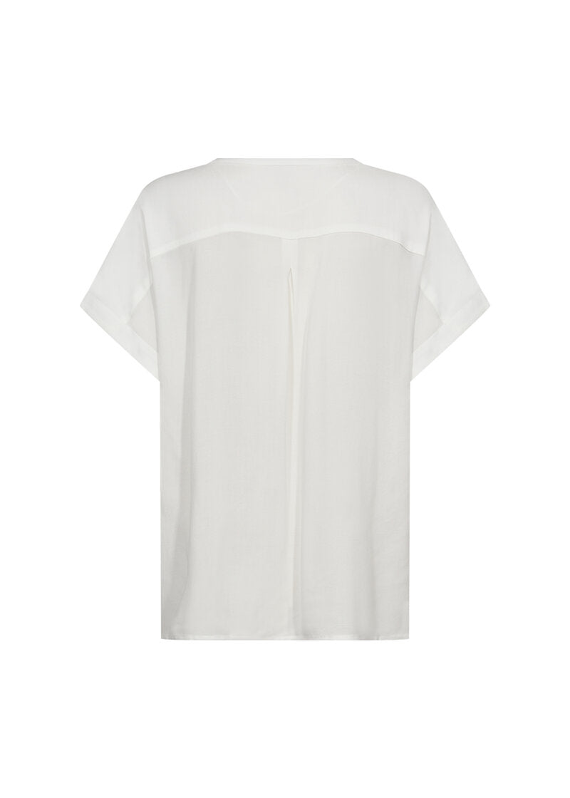 Radia 9 V-ringad Blus Dam Offwhite | Smilebutiken - Soyaconcept