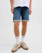 Rick Icon Jeans Shorts Men Blue Denim | Smilebutiken - Jack & Jones