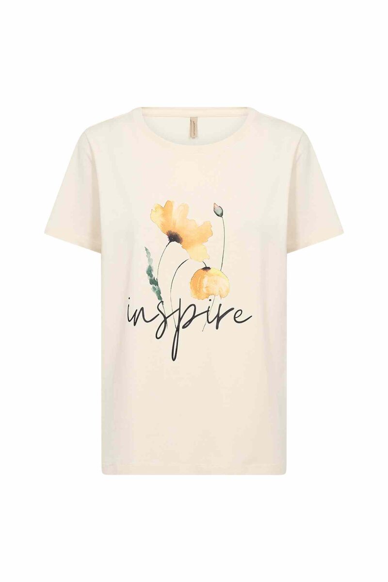 Rina 19 T-Shirt Dam Cream | Smilebutiken - Soyaconcept