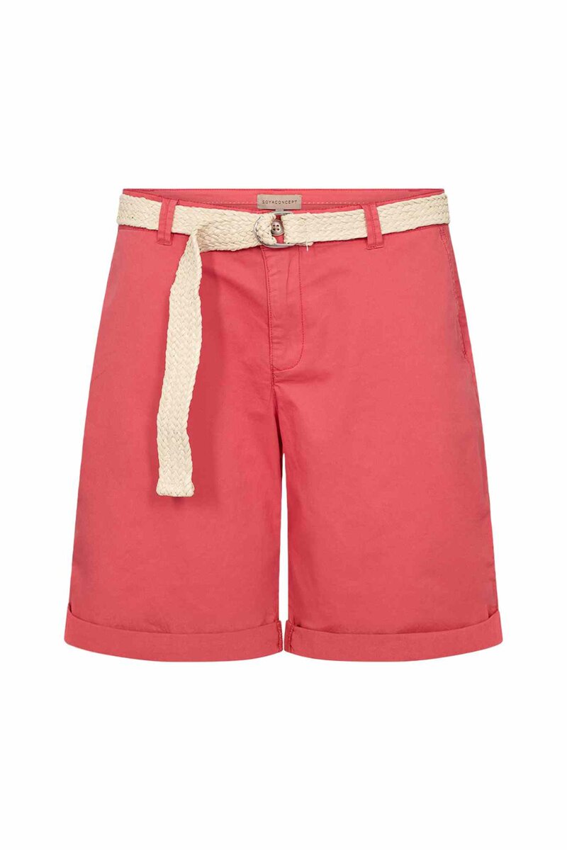Rovena 1 Shorts With Belt Women Bittersweet | Smilebutiken - Soyaconcept