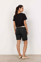 Rovena 1 Shorts With Belt Ladies Black | Smilebutiken - Soyaconcept