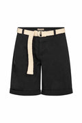 Rovena 1 Shorts With Belt Ladies Black | Smilebutiken - Soyaconcept