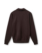 Rungsted Collared Sweater Men Brown Chocolate Chip | Smilebutiken - Copenhagen
