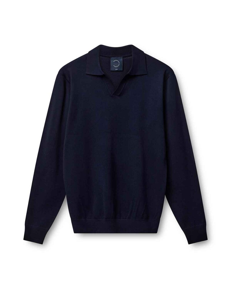 Rungsted Polo Shirt Men's Dark Blue Total Eclipse | Smilebutiken - Copenhagen