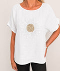 Ruth Linnetopp med Blomma Dam White Chica London | Smilebutiken - Caramelle Fashion