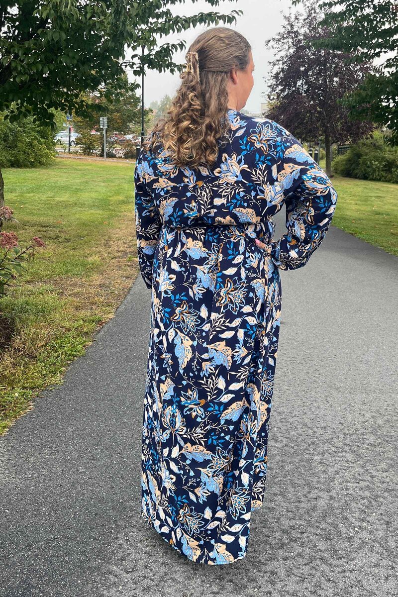 Abigail Women's Dress Blue Print NEW