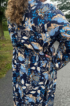 Abigail Women's Dress Blue Print NEW