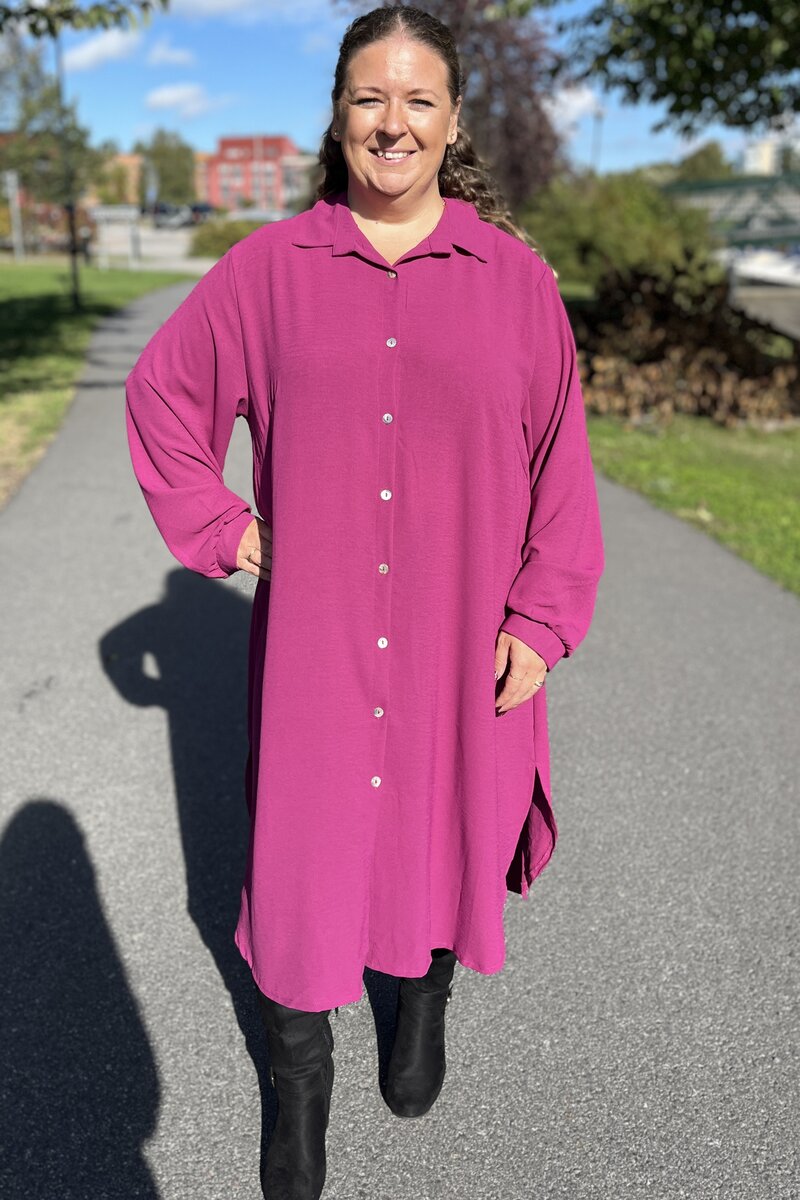 Avery Shirt Dress Ladies Fuchsia NEW
