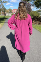 Avery Shirt Dress Ladies Fuchsia NEW
