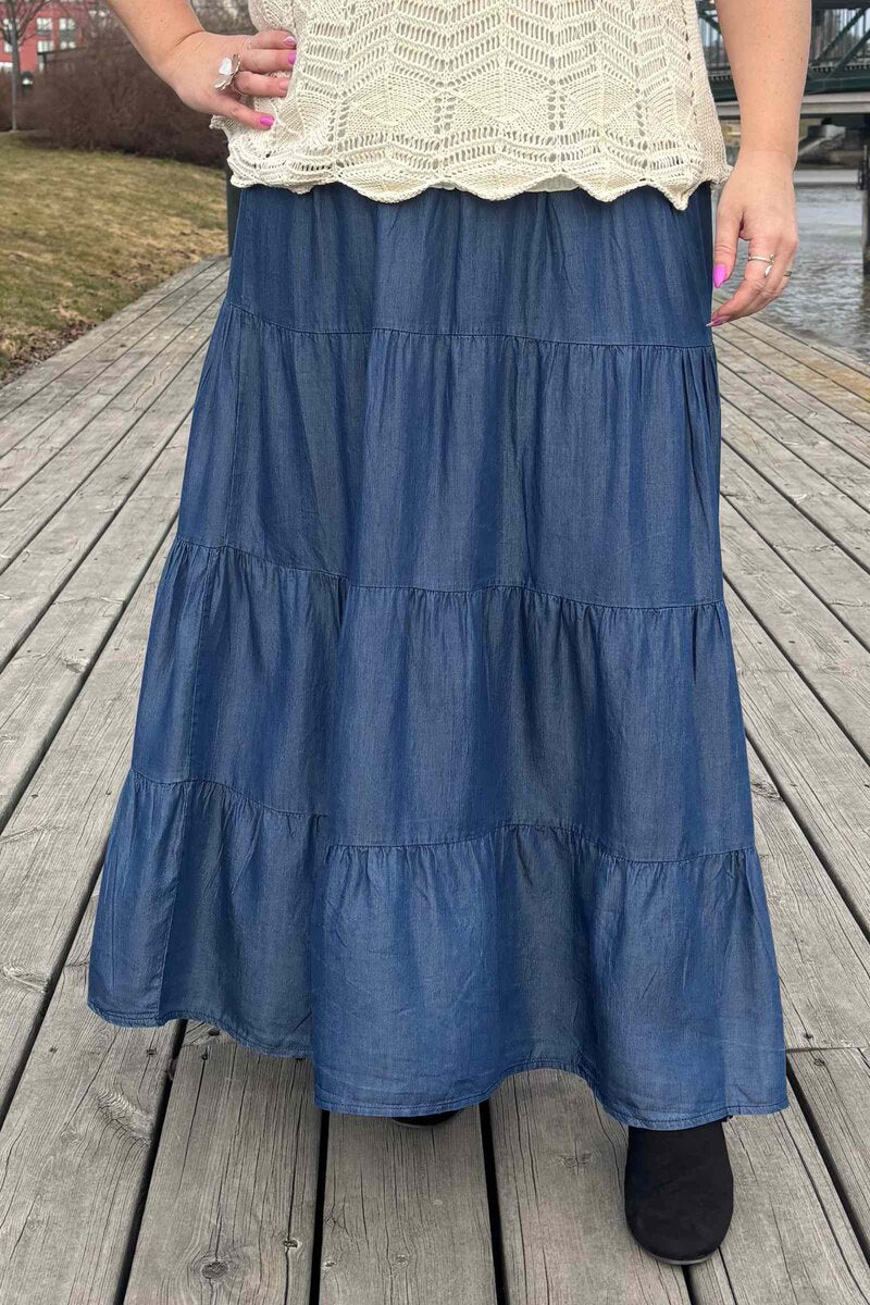SEN Delila Skirt Women Blue - SEN
