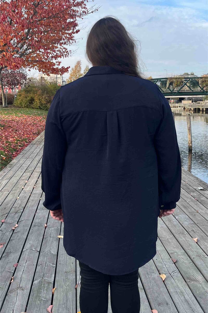 Harper Skjorta Dam Navy SEN