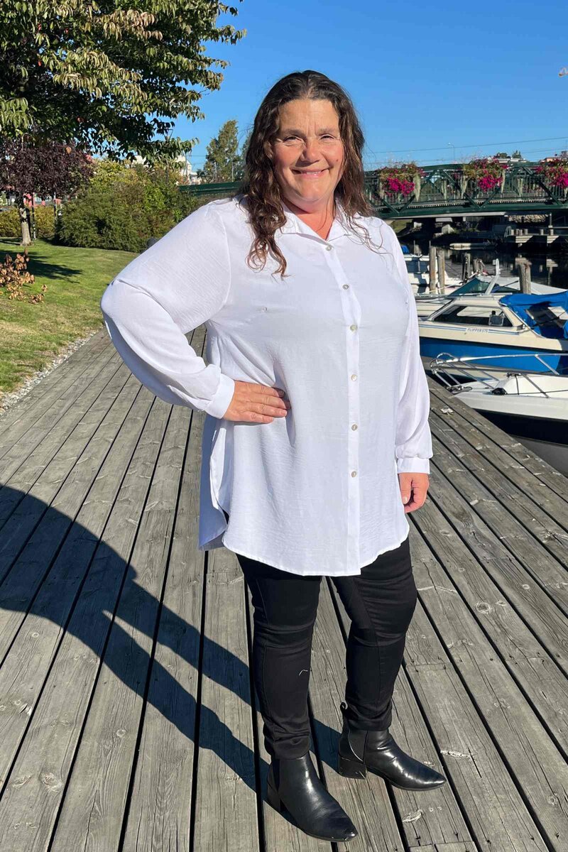 Harper Skjorta Dam White SEN