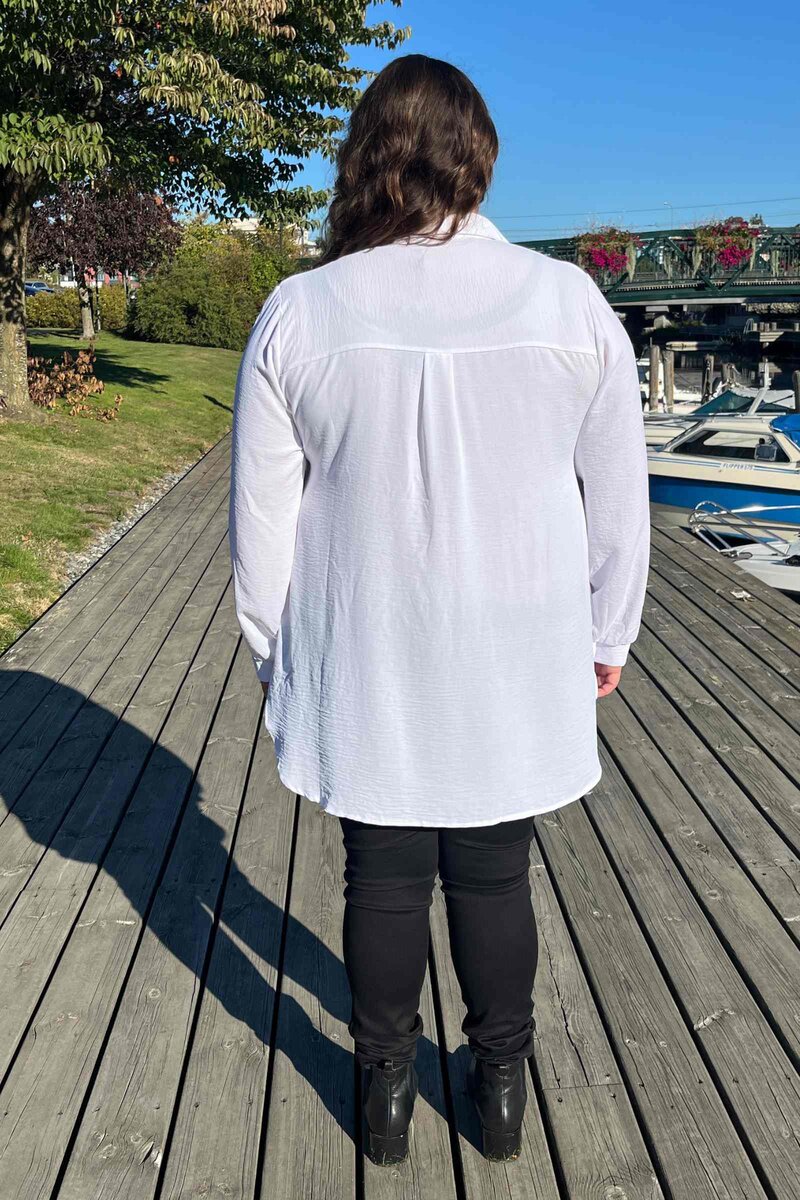 Harper Skjorta Dam White SEN
