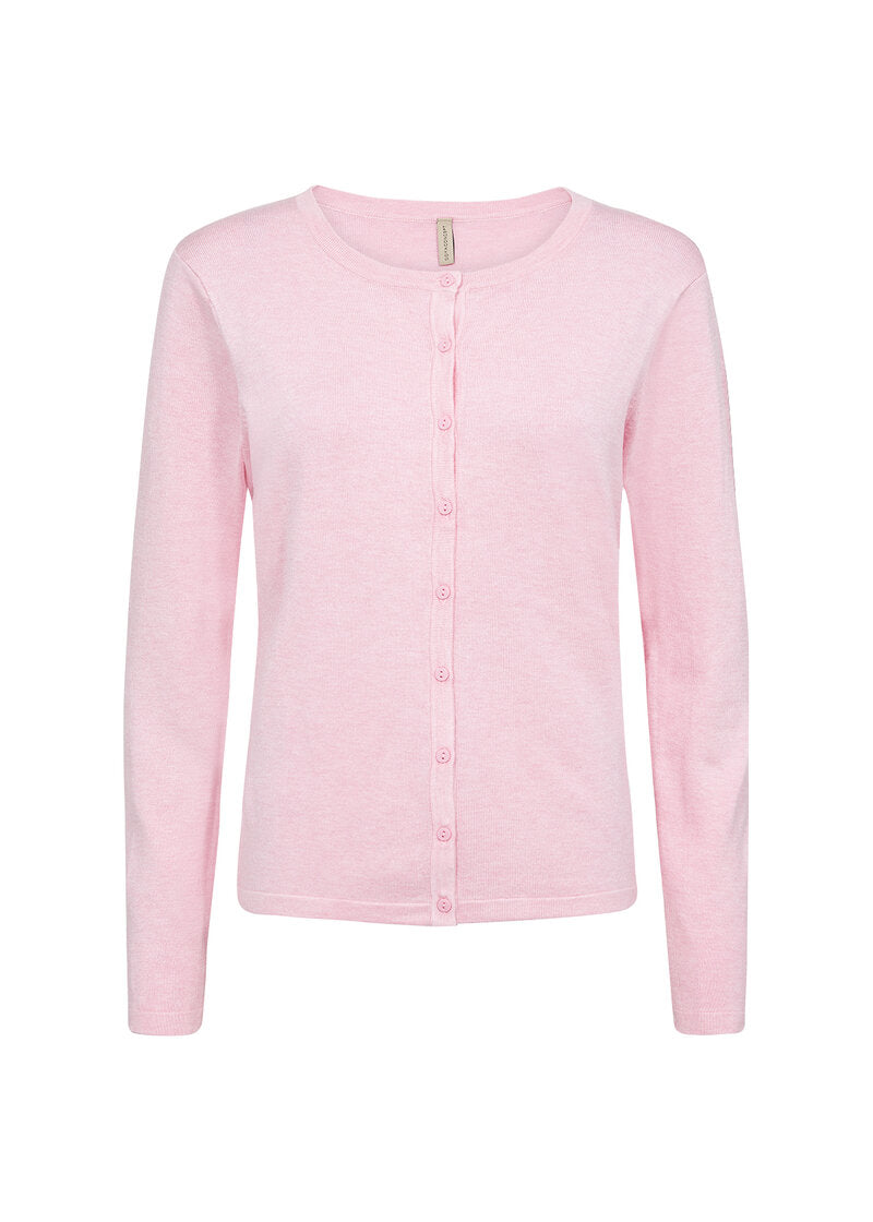 Dollie Cardigan Dam Pink Melange Soyaconcept