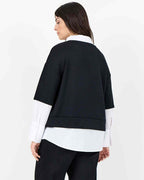 Sabina 114 Women's Sweater Black Combi | Smilebutiken - Wasabiconcept