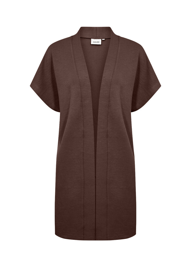 Sabina 44 Lång Cardigan Dam Hot Fudge | Smilebutiken - Wasabiconcept