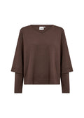 Sabina 94 Sweatshirt Hot Fudge | Smilebutiken - Wasabiconcept