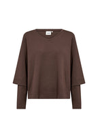 Sabina 94 Sweatshirt Hot Fudge | Smilebutiken - Wasabiconcept