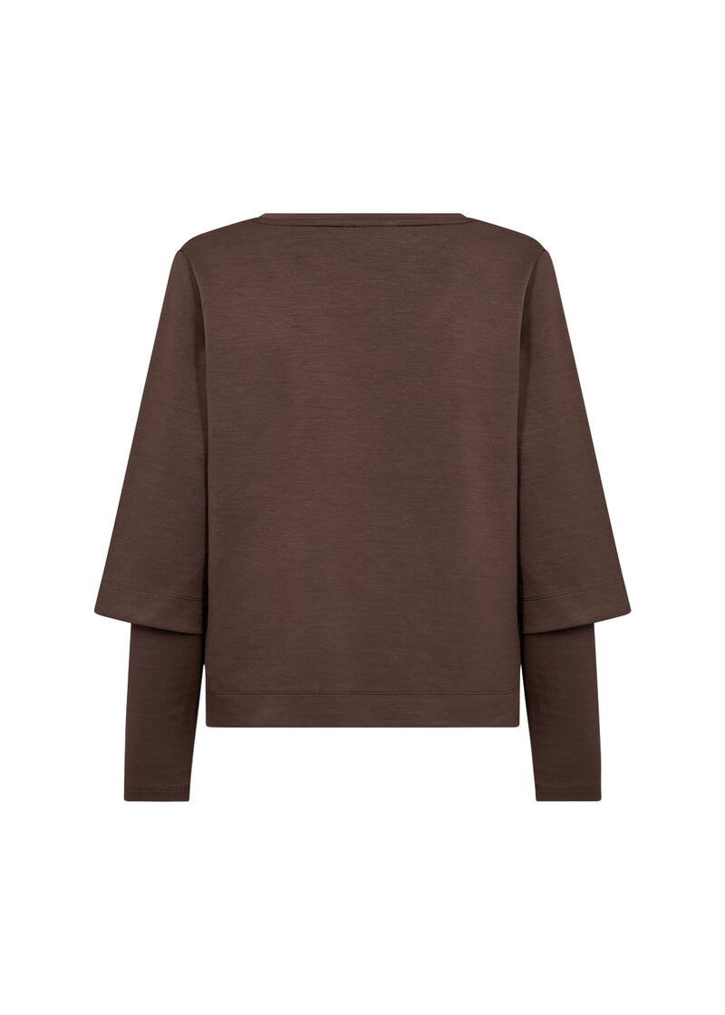 Sabina 94 Sweatshirt Hot Fudge | Smilebutiken - Wasabiconcept