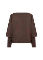 Sabina 94 Sweatshirt Hot Fudge | Smilebutiken - Wasabiconcept